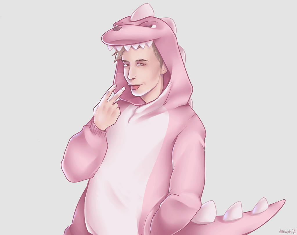 Pink Dino Suit