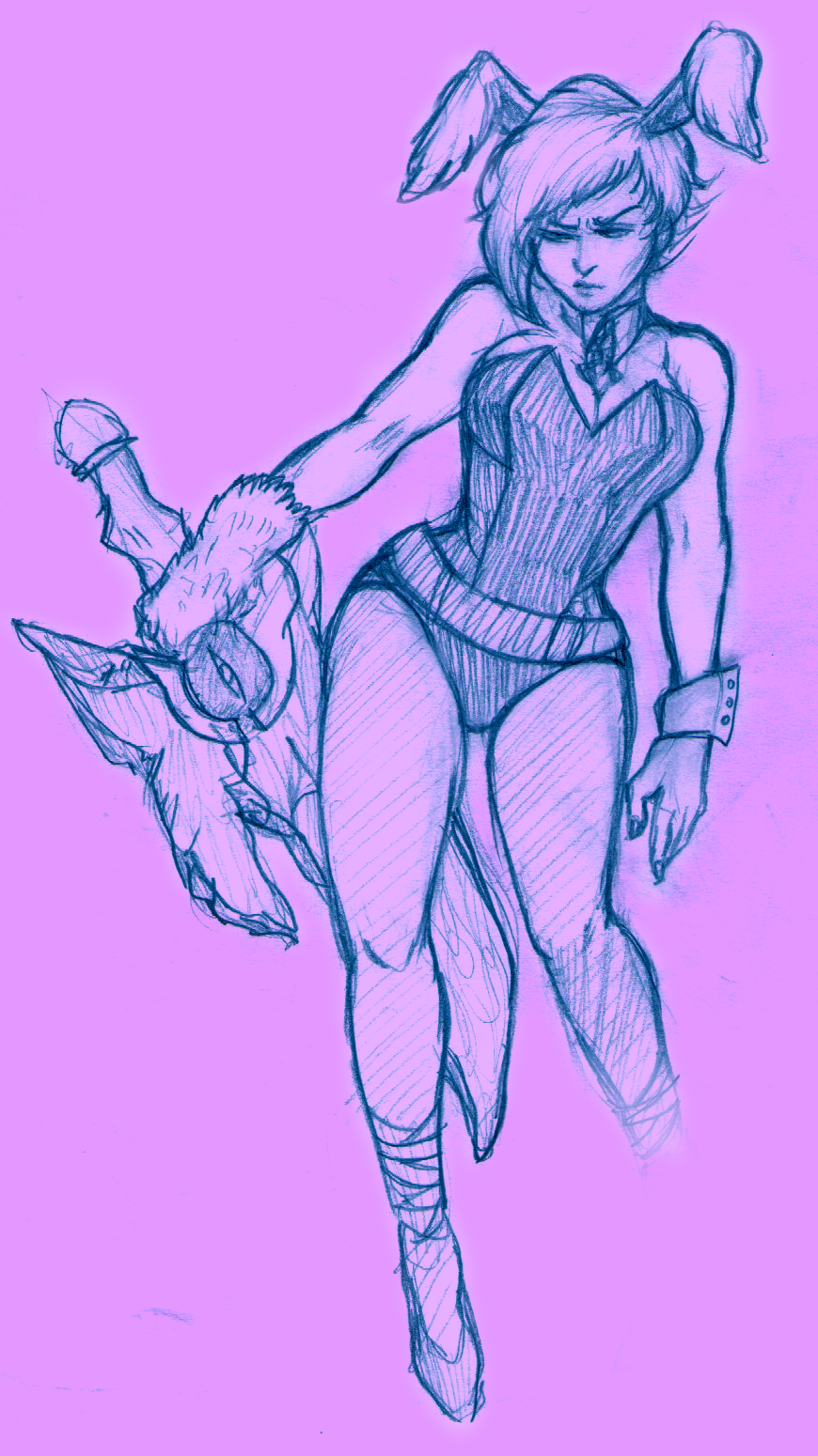 League of Legends riven sketch