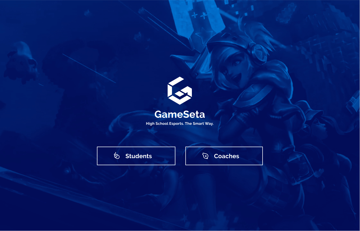 GameSeta Homepage Mockup