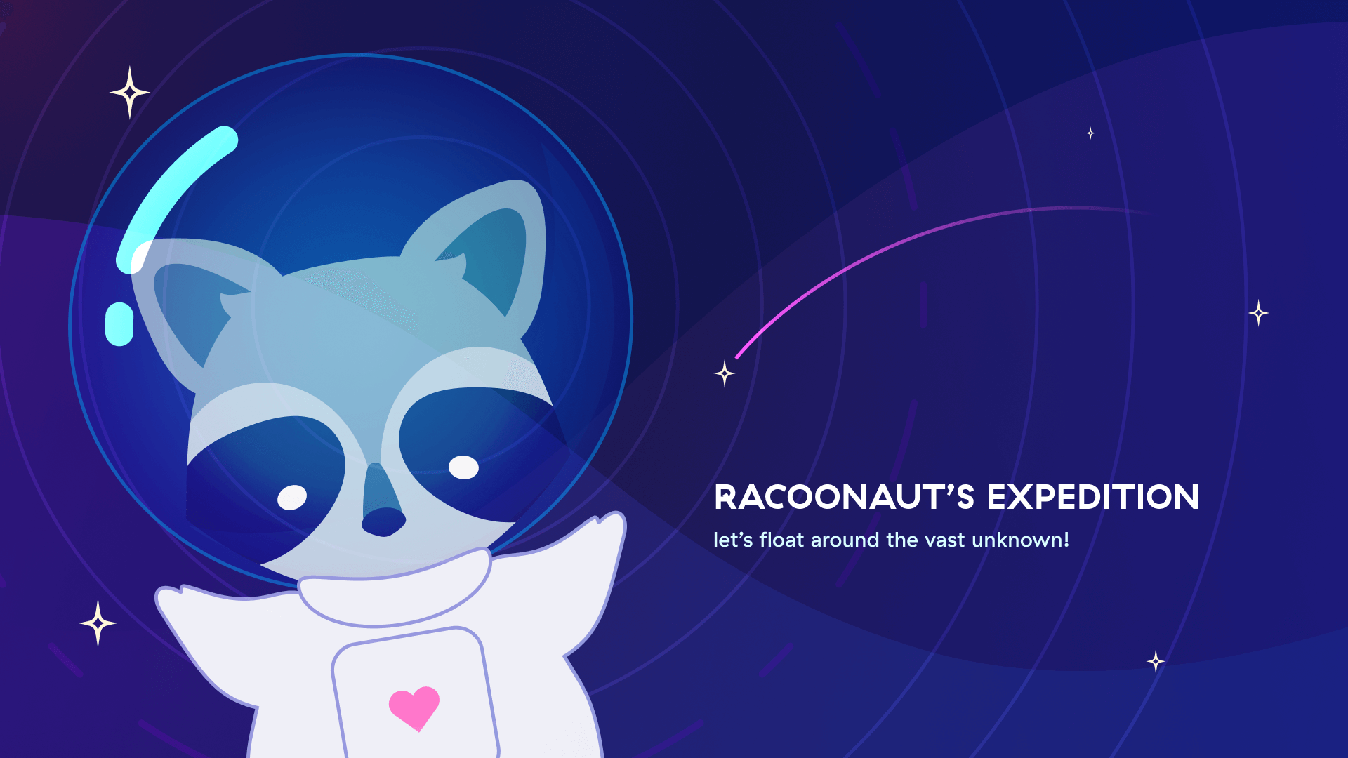 Raccoonaut waving hello!